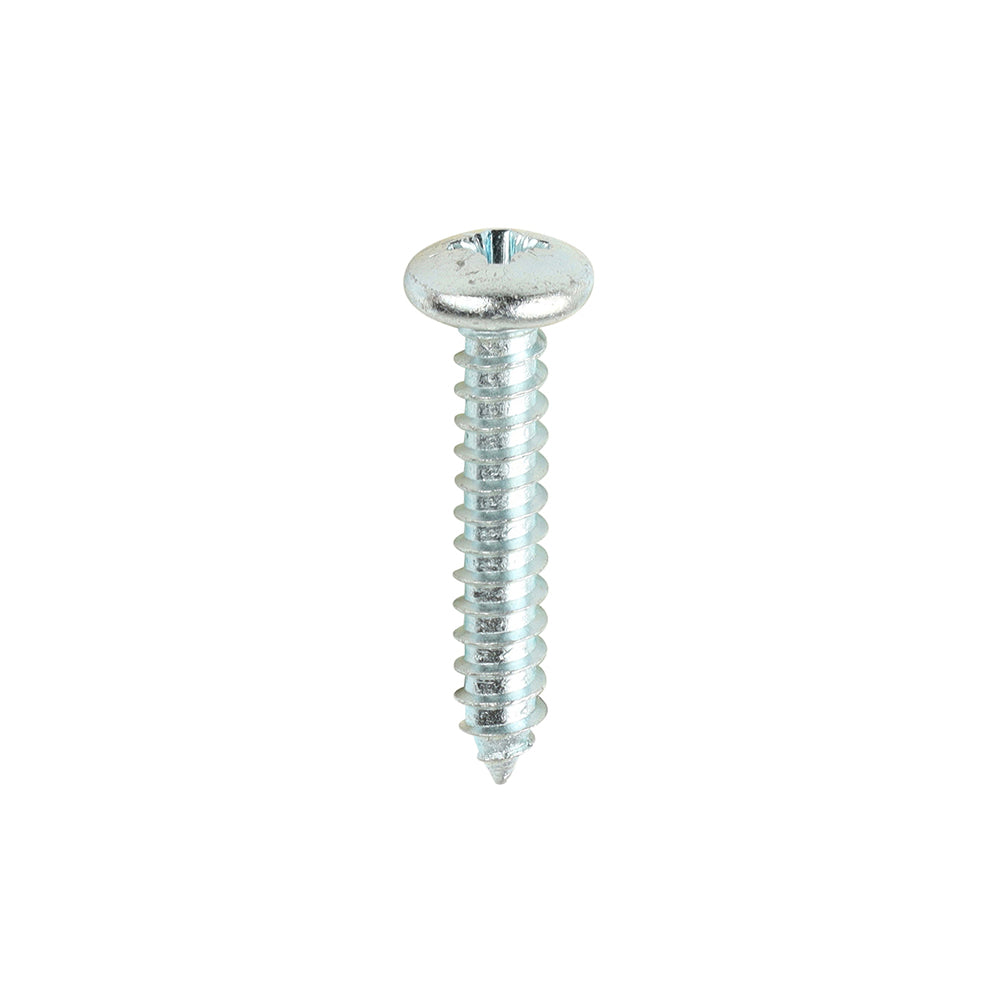 Metal Tapping Screws - PZ - Pan - Self-Tapping - Zinc 12 x 1