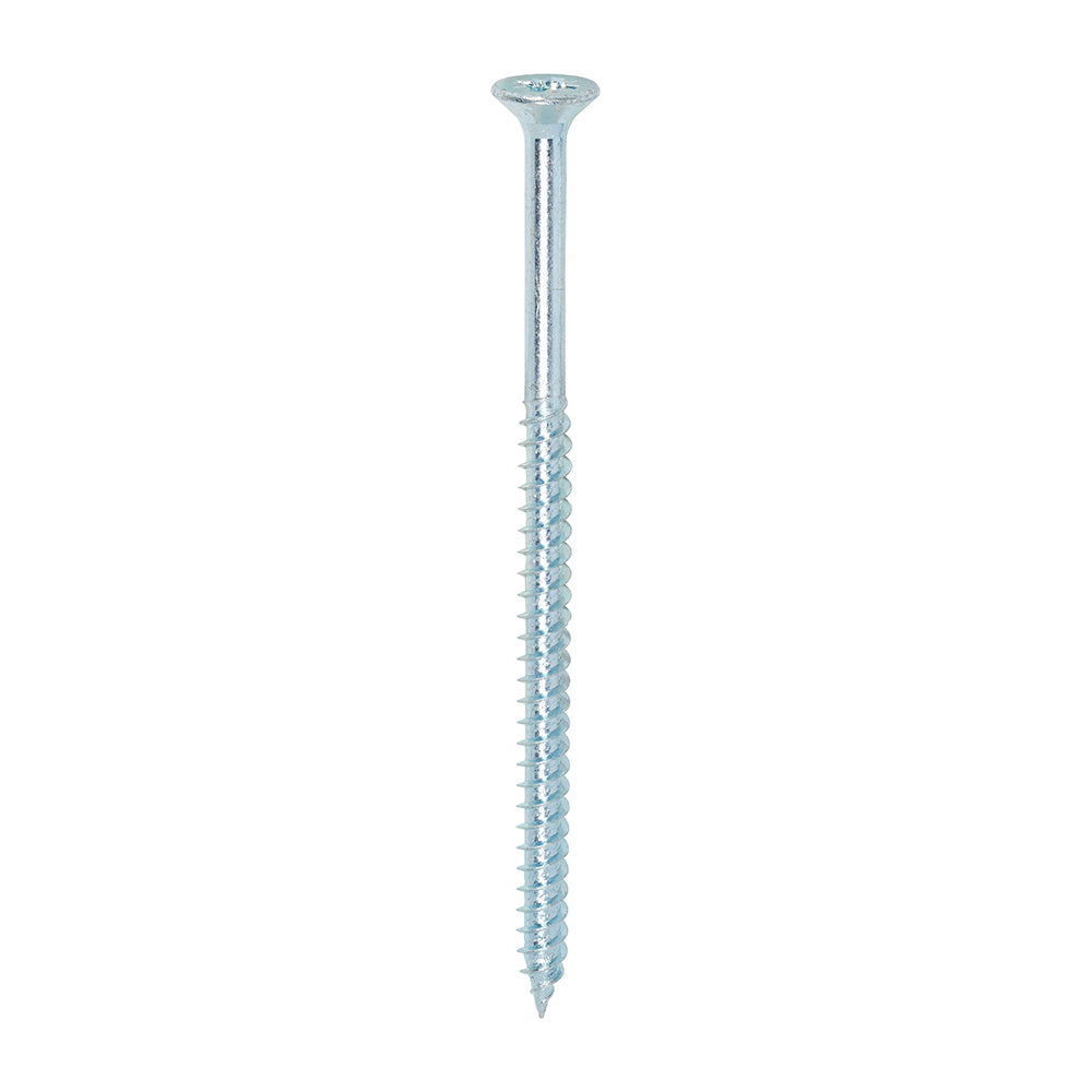 Twin-Threaded Woodscrews - PZ - Double Countersunk - Zinc 12 x 4