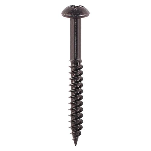 Blackjax Woodscrews - Pozi - Round - Black Organic (Imperial Sizes)