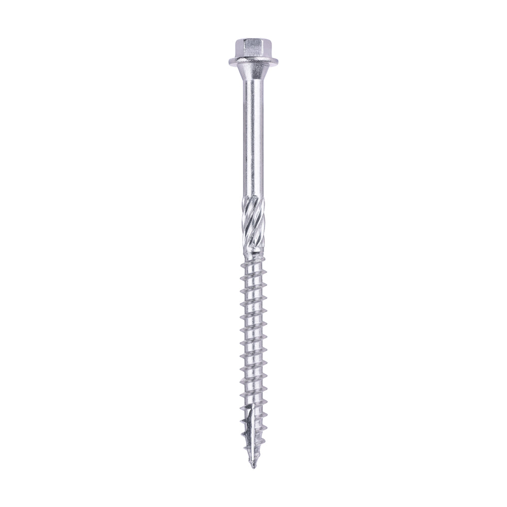 Timber Screws - Hex - Stainless Steel 6.7 x 100