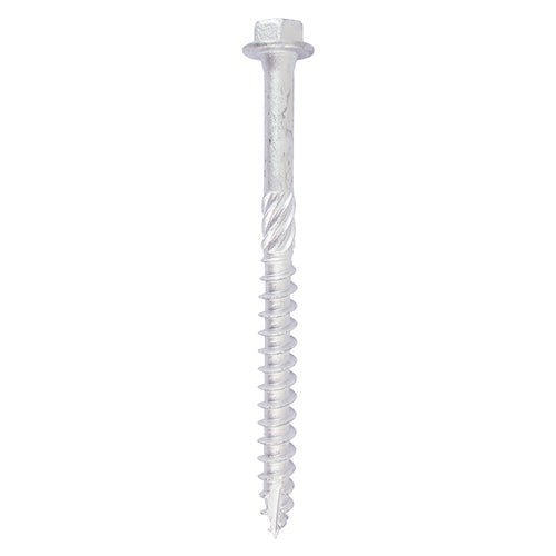 In-Dex Heavy Duty Timber Screws - Hex - Exterior - Silver - Bag 10