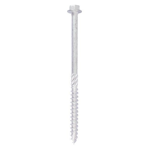 In-Dex Heavy Duty Timber Screws - Hex - Exterior - Silver - Bag 10
