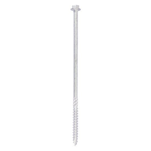 In-Dex Heavy Duty Timber Screws - Hex - Exterior - Silver - Bag 10