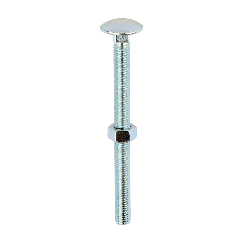 Carriage Bolts & Hex Nuts - Zinc M12 x 150