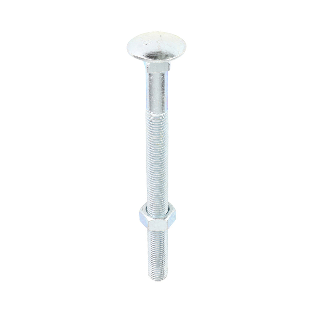 Carriage Bolts & Hex Nuts - Zinc M16 x 200