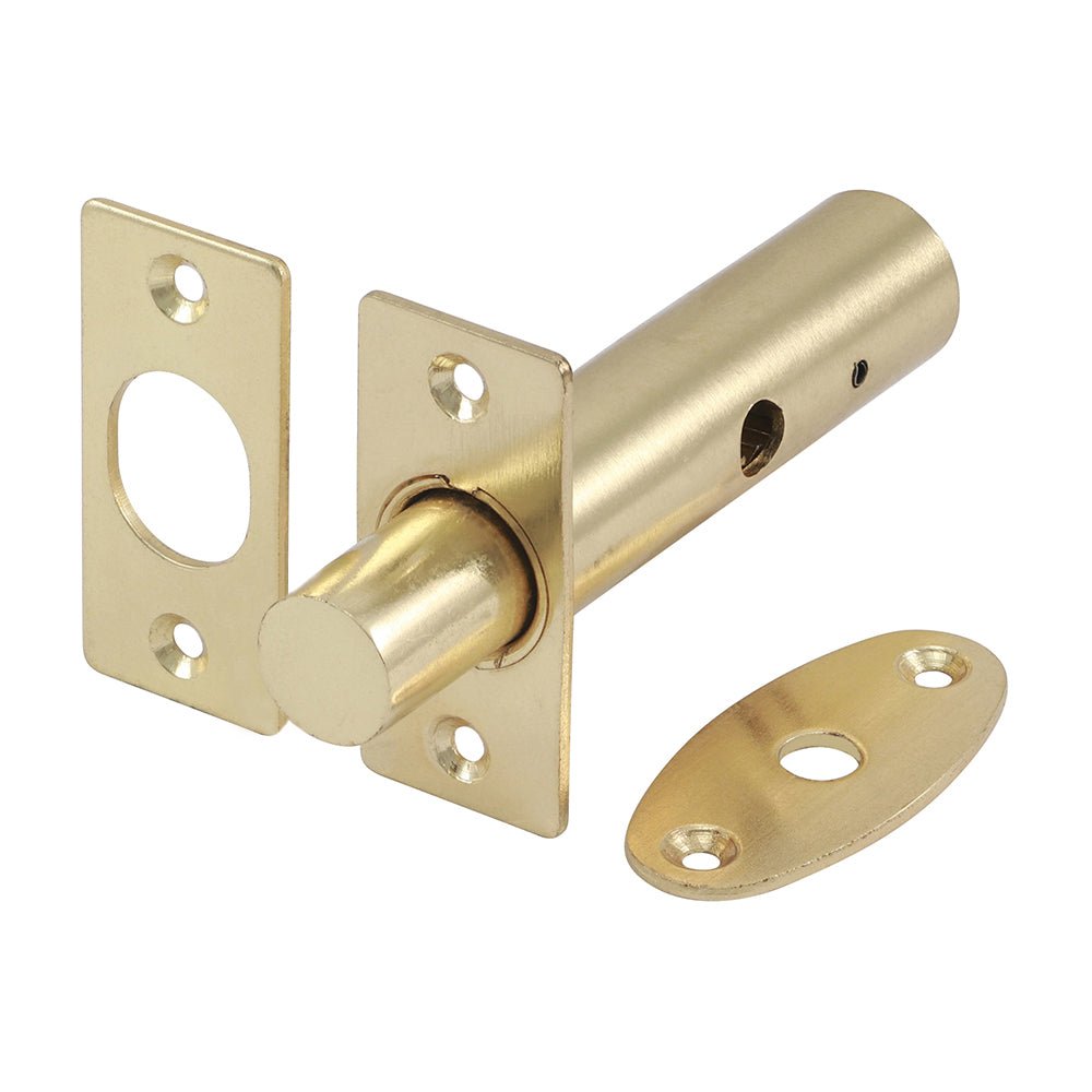 Door Rack Bolts Electro Brass - 60mm (Pack 2)