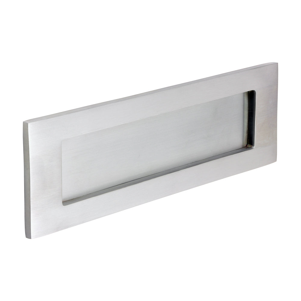 Victorian Letter Plate - Satin Chrome 250 x 74