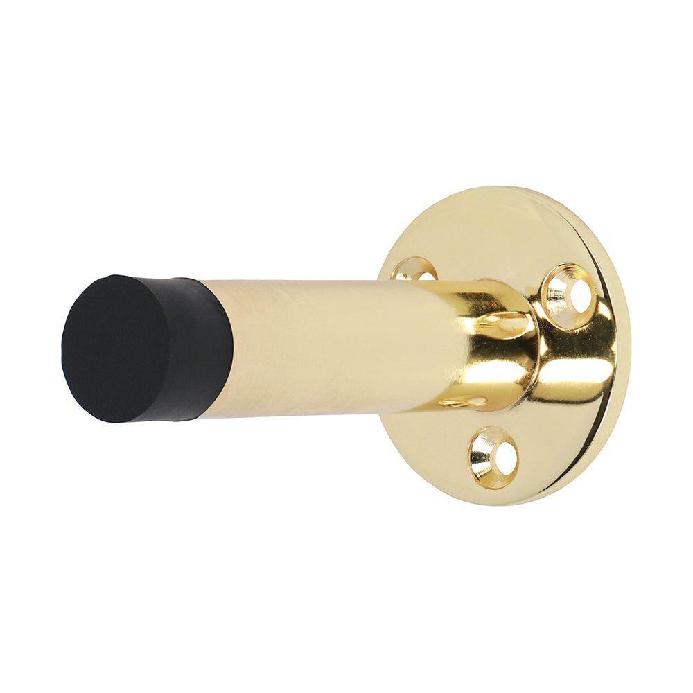 Projection Door Stop P/Brass - 70mm