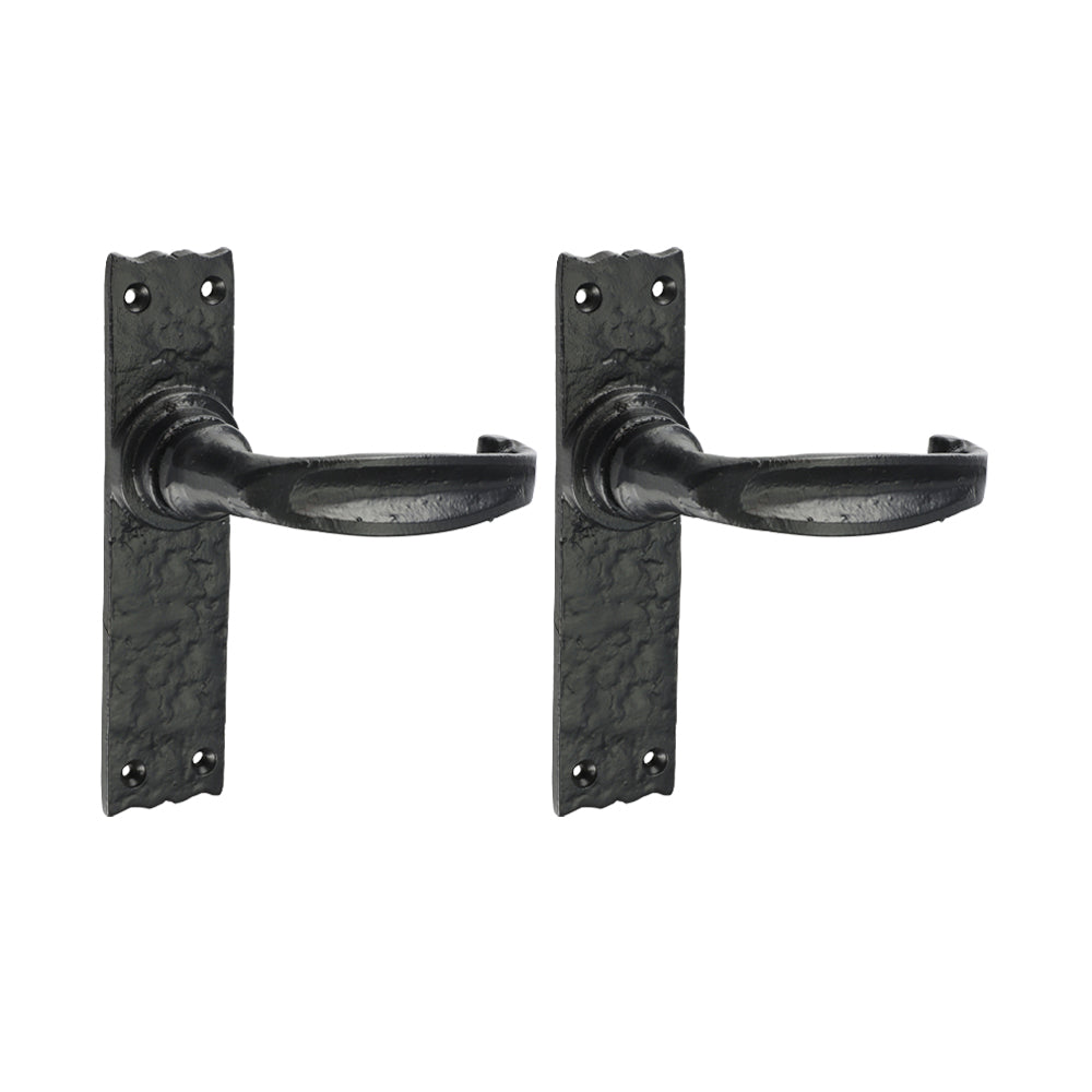 Narrow Latch Handle Ant BLK - 155 x 37 (Pack 2)