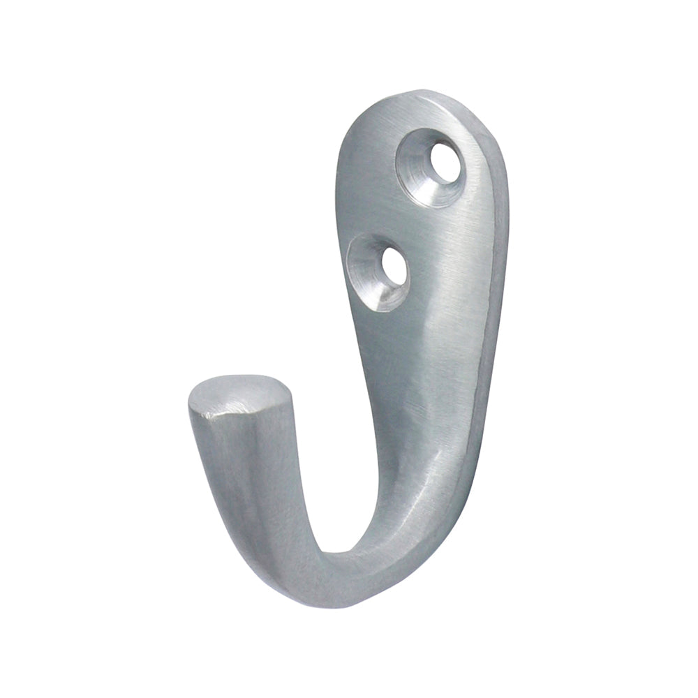 Single Robe Hook Sat. Chrome - 44 x 18mm