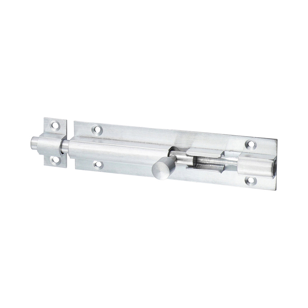 Str. Barrel Bolt Sat. Chrome - 100 x 25mm