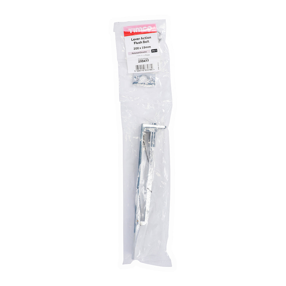 Lever Action Flush Bolt PC - 200 x 19mm