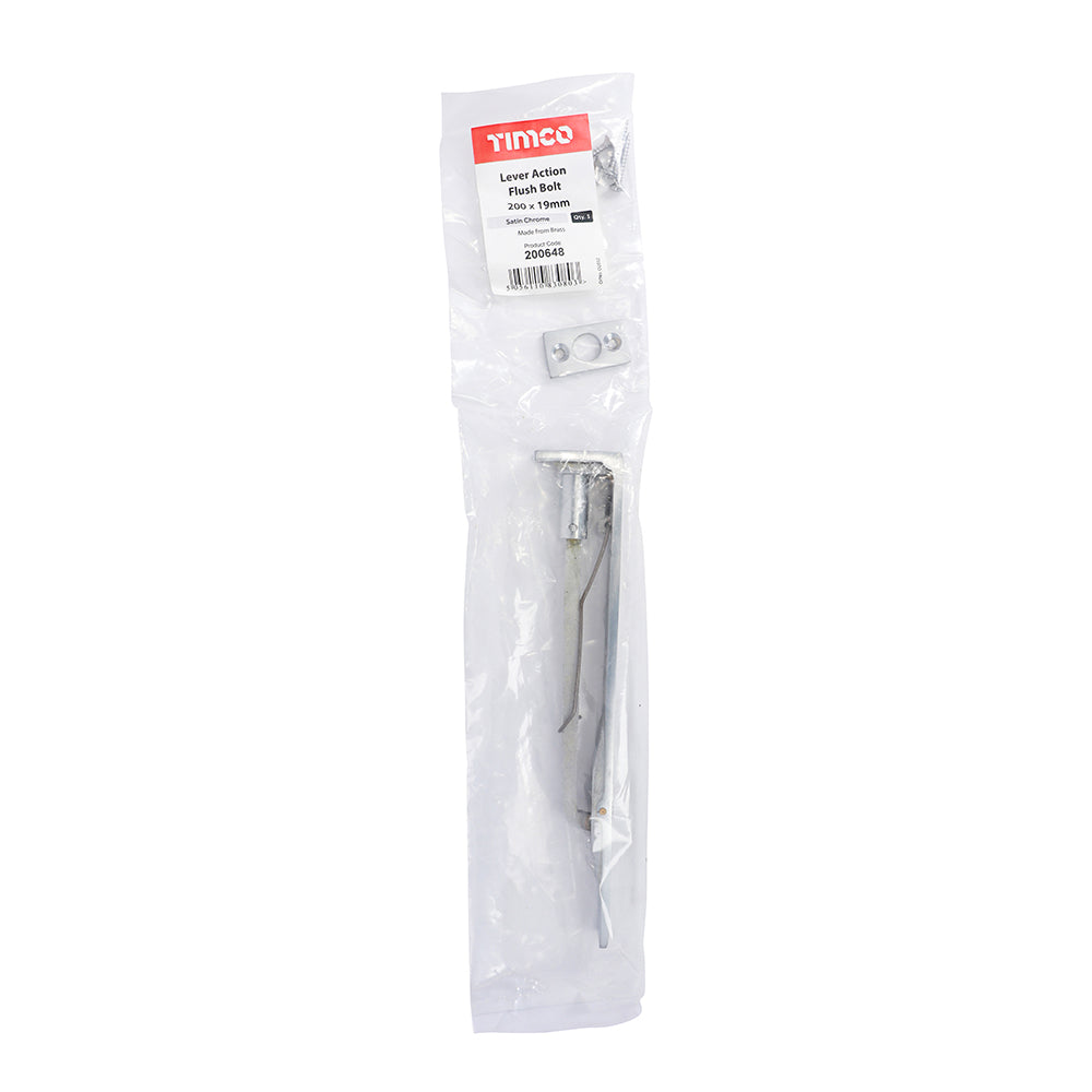 Lever Action Flush Bolt SC - 200 x 19mm