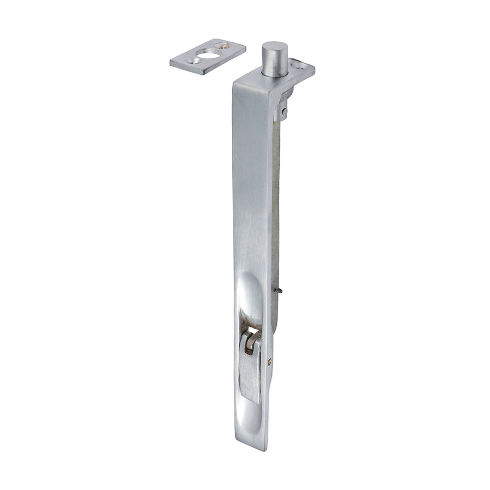 Flush Bolt Sat. Chrome - 200 x 19mm