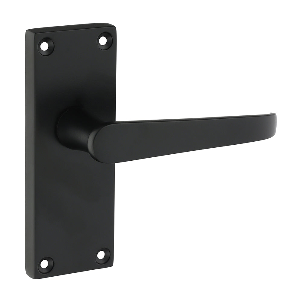 Vic Straight Latch Handles MB - 114 x 42 (Pack 2)