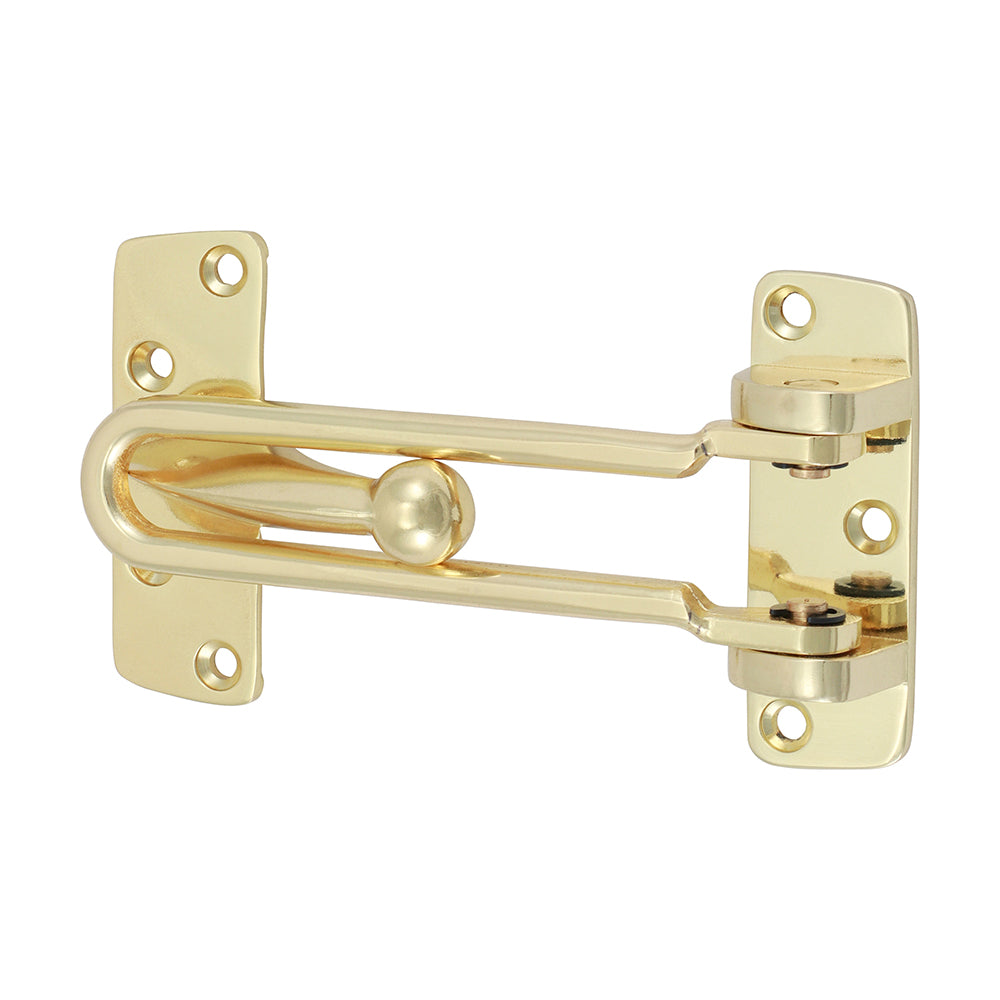 Door Restrictor E Brass - 107mm