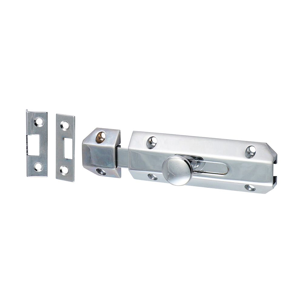 Architectural Bolt Polished Chrome - 100 x 35mm