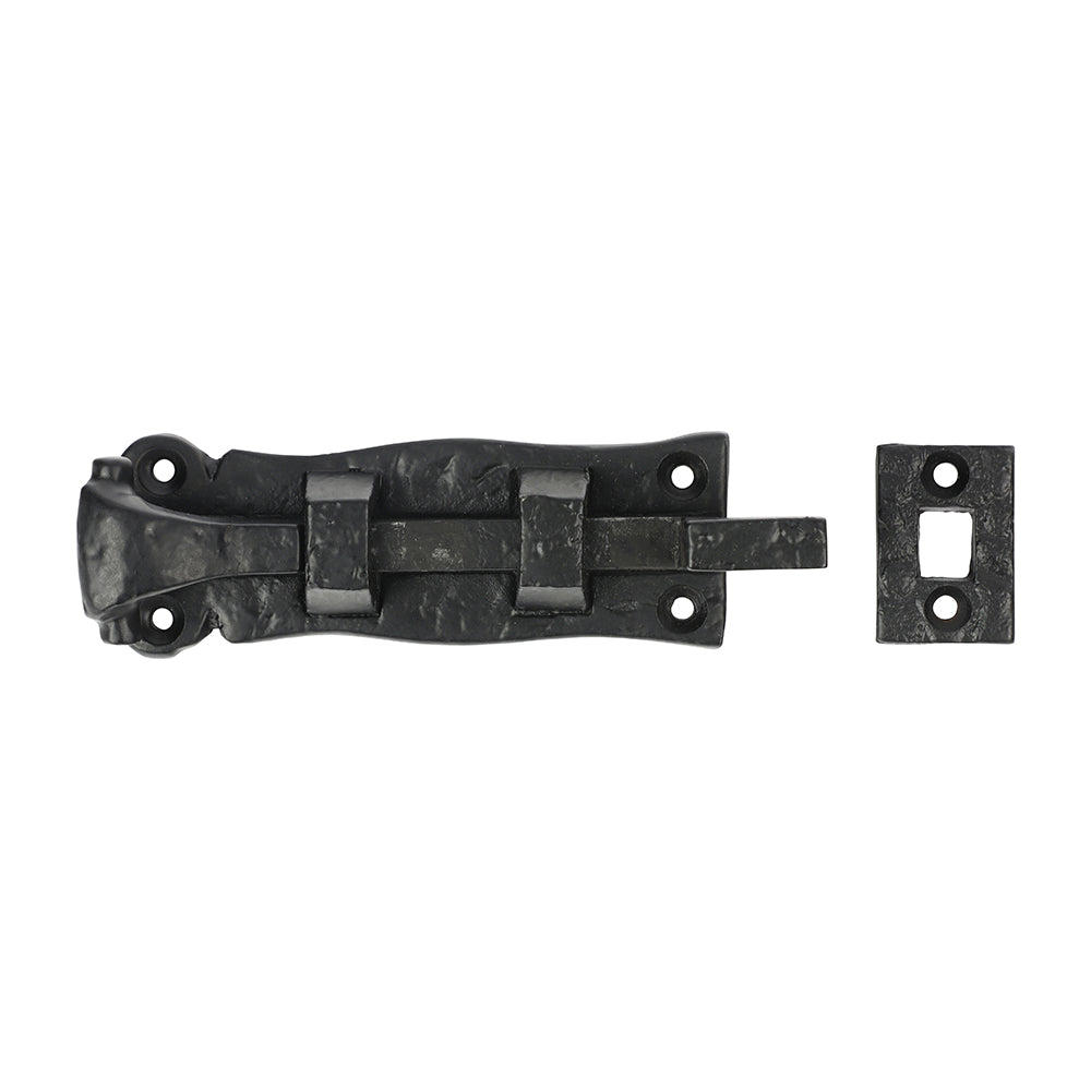 Scroll Necked Bolt Ant BLK - 4"