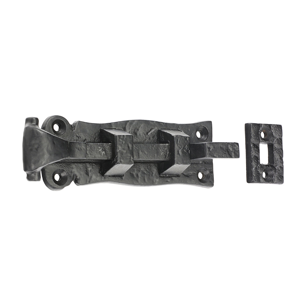 Scroll Necked Bolt Ant BLK - 4"