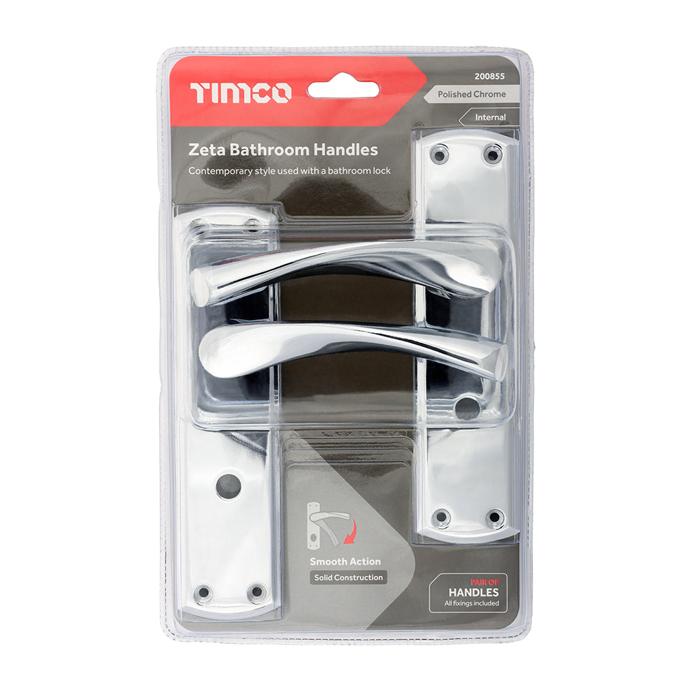 Zeta WC Handles PC - 175 x 45 (Pack 2)