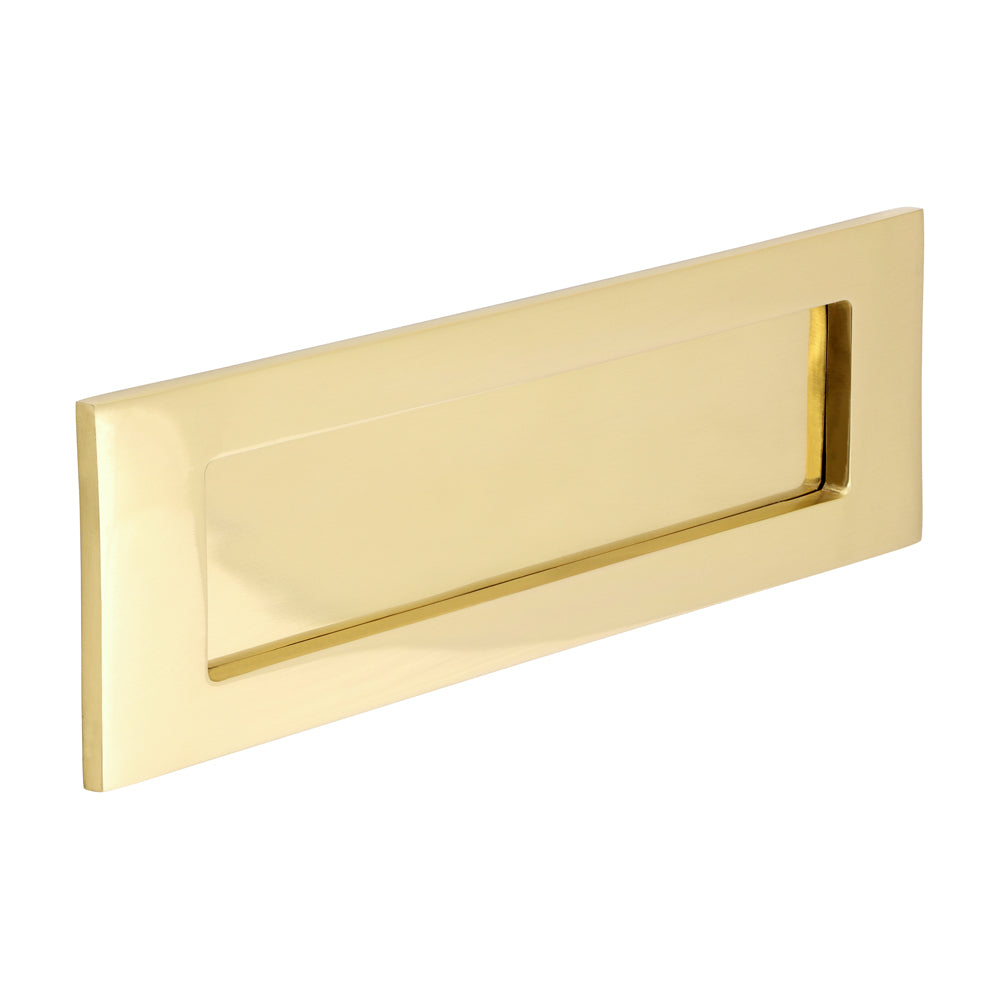 Victorian Letter Plate - Polished Brass 250 x 74