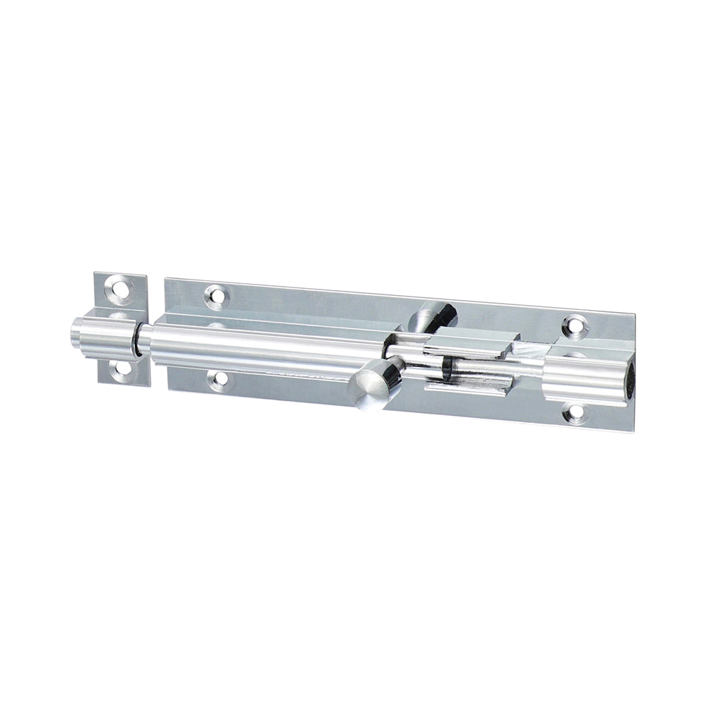 Str. Barrel Bolt Pol. Chrome - 100 x 25mm