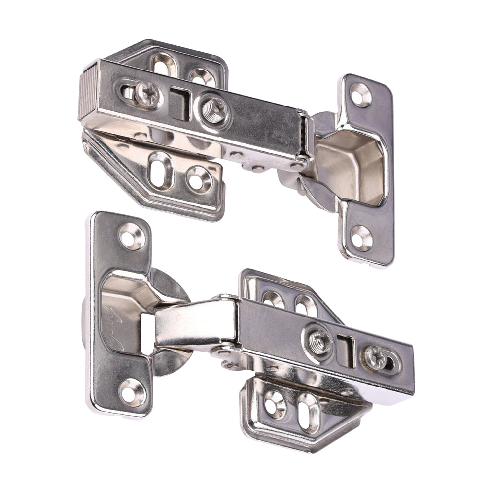 Clip-On Cabinet Hinges - Nickel 90 Degree