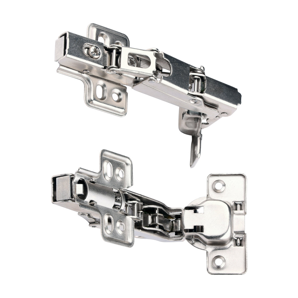 Clip-On Cabinet Hinges - Nickel 170 Degree
