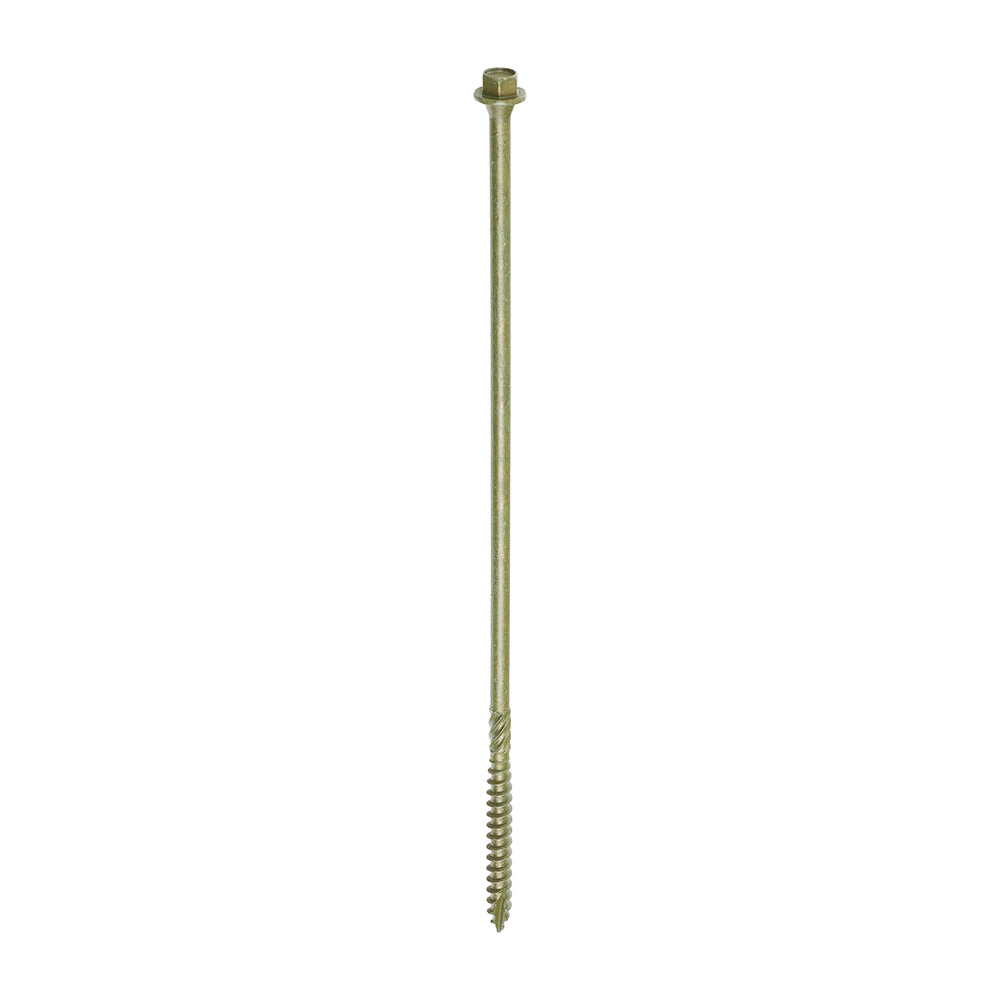 Timber Frame Construction & Landscaping Screws - Hex Head - Exterior - Organic Green 6.7 x 225