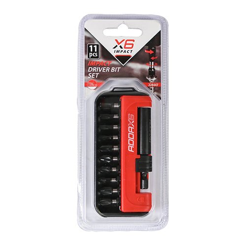 Impact Driver Bits - 11 Pieces - TX PH2 PZ