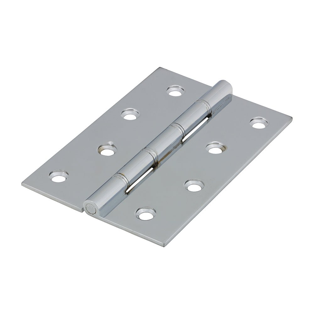 Double Steel Washered Hinge Polished Chrome - 102 x 67 (Pack 2)