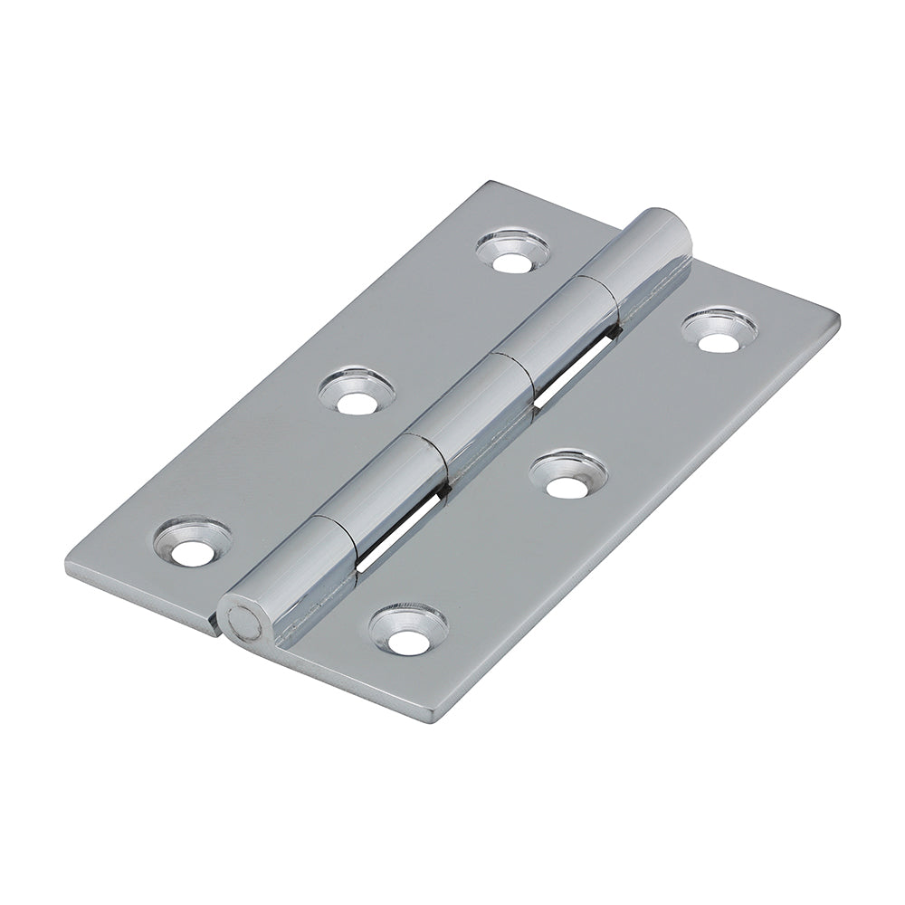 Solid Drawn Hinge P/Chrome - 75 x 40 (Pack 2)