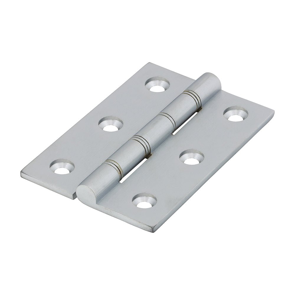 Double Stainless Steel Washer Hinge Satin Chrome - 76 x 50 (Pack 2)
