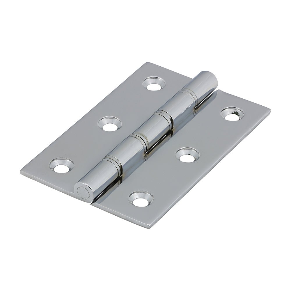 Double Steel Washered Hinge Polished Chrome - 100 x 58 (Pack 2)