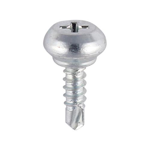 Weather Bar Screws - Nipple Head - PH - Self-Tapping Thread - Self-Drilling Point - Zinc