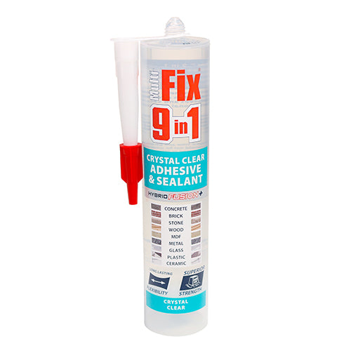 9 in 1 Adhesive & Sealant - Crystal Clear 290ml