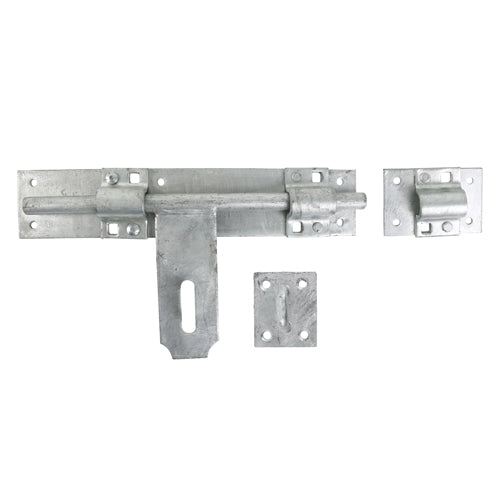 Heavy Cross Pattern Door Bolt - Hot Dipped Galvanised 24"