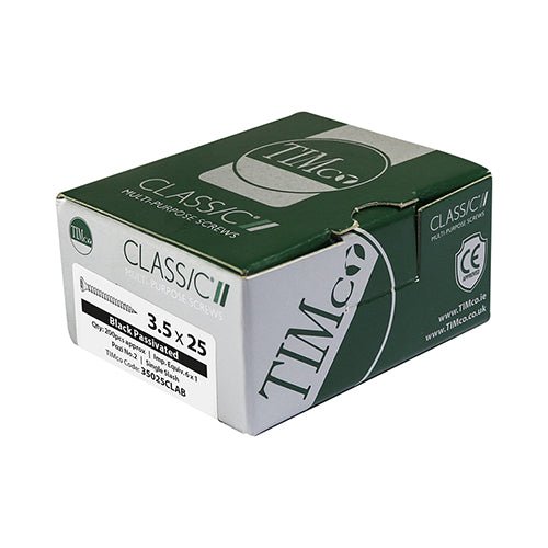 Classic Multi-Purpose Screws - Pozi - Double Countersunk - Exterior - Black - Box 200
