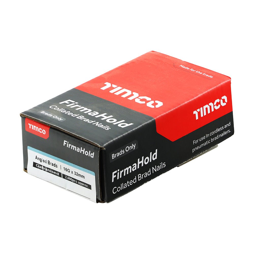 FirmaHold Collated Brad Nails - 16 Gauge - Angled - Galvanised