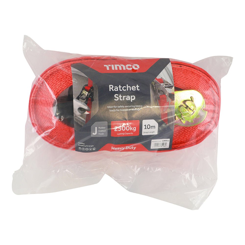 Ratchet Straps - J Hook - Heavy Duty