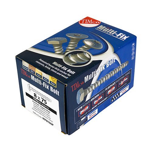 Multi-Fix Masonry Bolts - Pan - Exterior - Silver