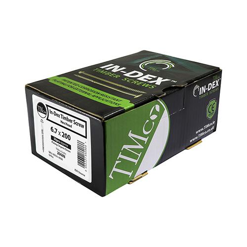 Timber Frame Index Screws - Hex Head - Exterior - Green Organic