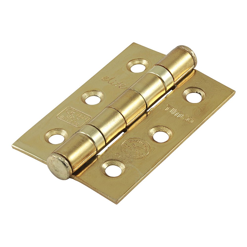 Grade 7 Fire Door Hinges - Electro Brass (Pack 2)