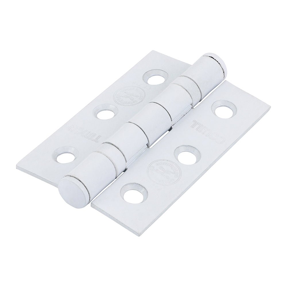Grade 7 Fire Door Hinges - Epoxy White (Pack 2)