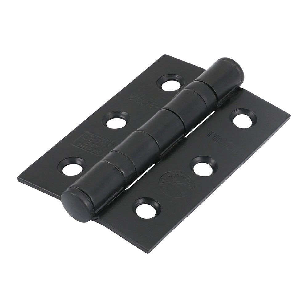 Grade 7 Fire Door Hinges - Epoxy Black (Pack 2)