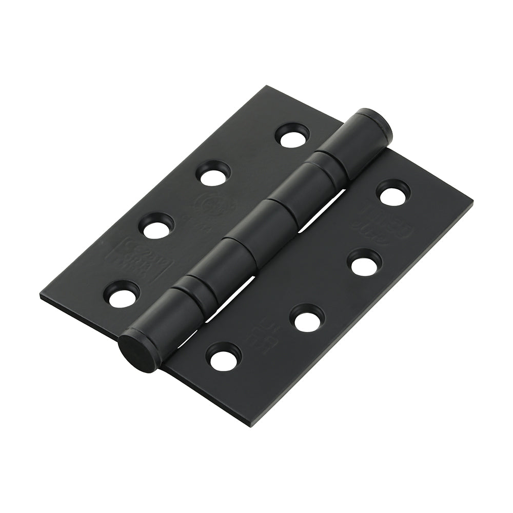 Grade 13 Fire Door Hinges - Matt Black Stainless Steel 101 x 76 x 3