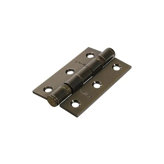 Steel Ball Bearing Hinge Antique Brass - 76 x 51 (Pack 2)