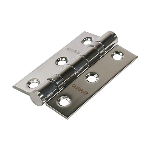 Stainless Ball Bearing Hinge Stainless Steel Polished - 76 x 51 (Pack 2)
