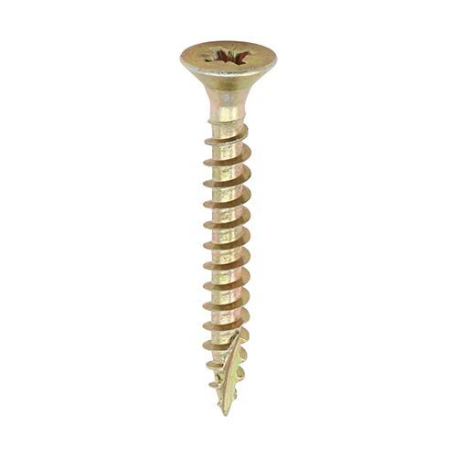 Classic Multi-Purpose Screws - Pozi - Double Countersunk - Yellow