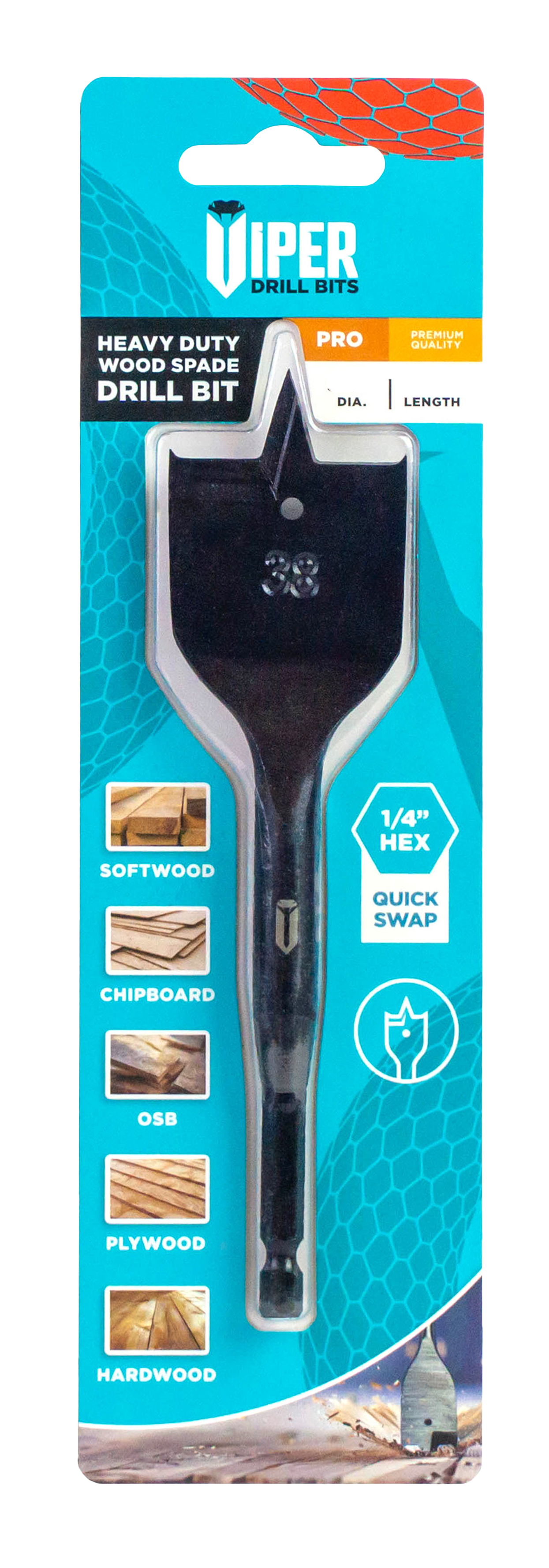 Samac VPT26152FW 26x152mm Flat Wood Bit